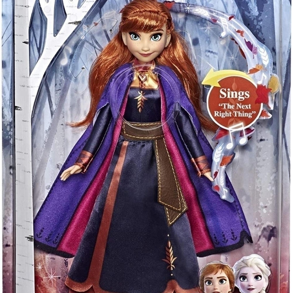 FROZEN 2 singing Anna Fashion Doll NEW never used